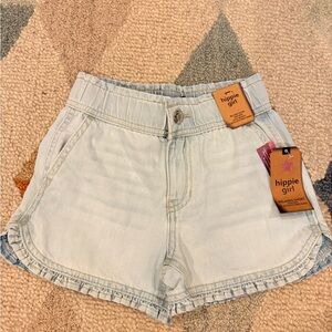 Hippie Girl Light Blue Denim Shorts